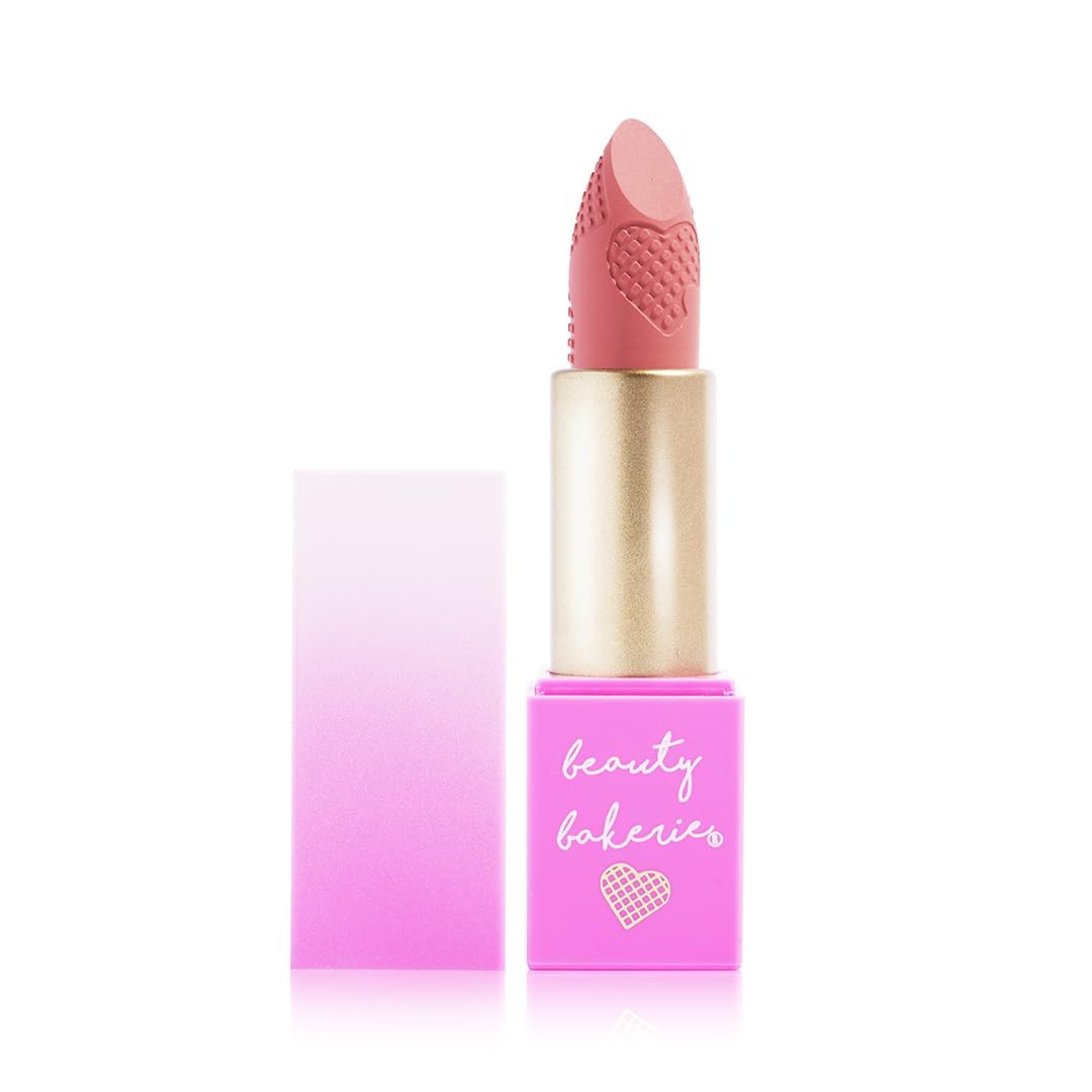 Beauty Bakerie Makeup Matte Lipstick, Long Lasting 24hr Wear Lip Stick for Women, Smooth Matte Finish, Highly Pigmented, Moisturizing, Smudge-Proof Matt Lipsticks, 3.5g, Waffle Taco