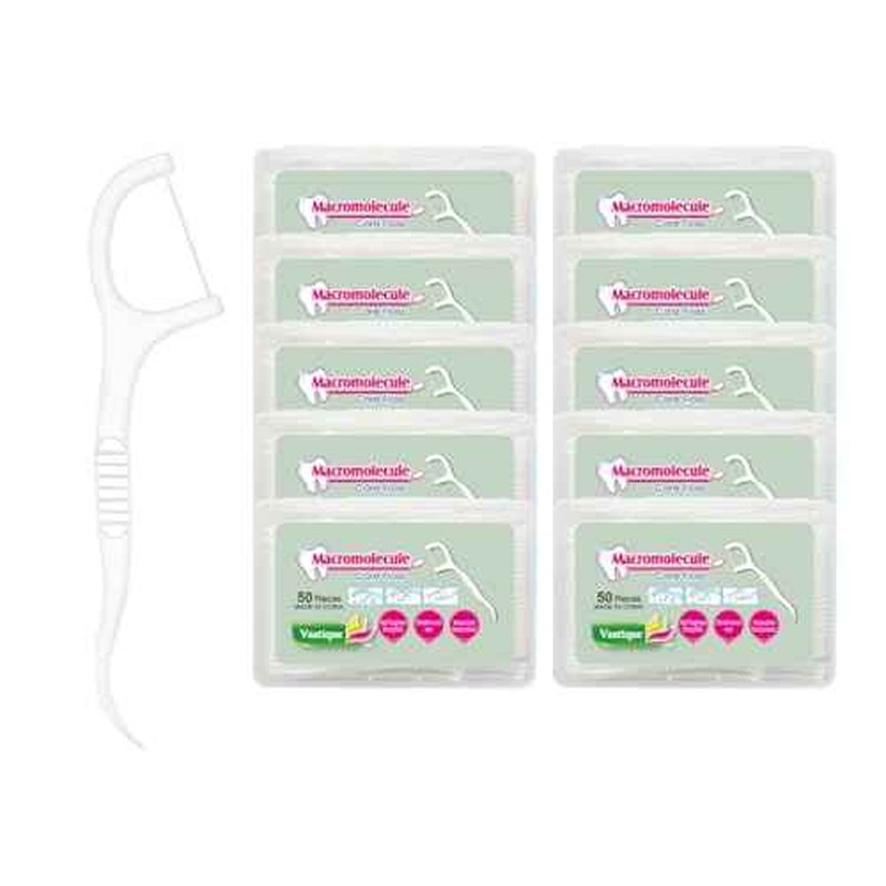 500 Pcs Dental Floss Picks, Thin Thread for Adults & Kids, Superior Oral Care, Dental Hygiene, Gum Health(50x10 Cases, 500 Total)