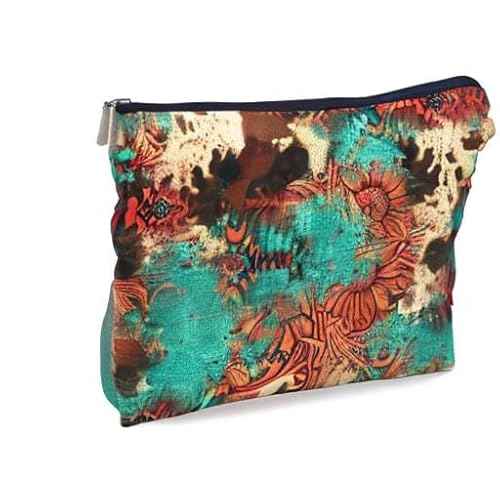 Retro Makeup Bag - Western Cosmetic Gifts, Small Western Cosmetic Bag for Purse