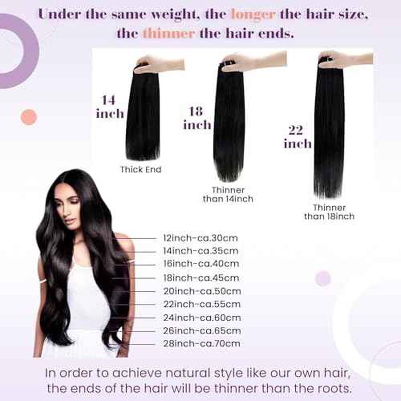 LaaVoo Human Hair Extensions Clip ins 22 Inch 150g Clip in Hair Extensions Human Hair Auburn Brown Hair Extensions Real Human Hair Clip ins Long Full Head 7pcs