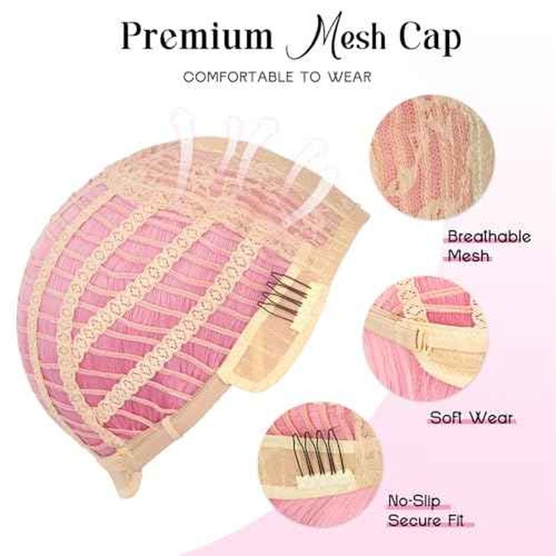 Pink Bob Wig with Bangs Short Straight Bob Wigs for Women - 12 Inch Heat Resistant Synthetic Hair for Halloween Costume Cosplay Party