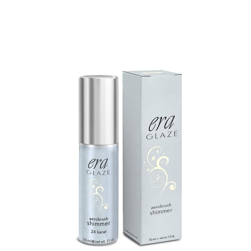 ERA Beauty Glaze Spray Makeup - 24 Karat Shimmer Finish for Professional Airbrush | 1.5 Ounce