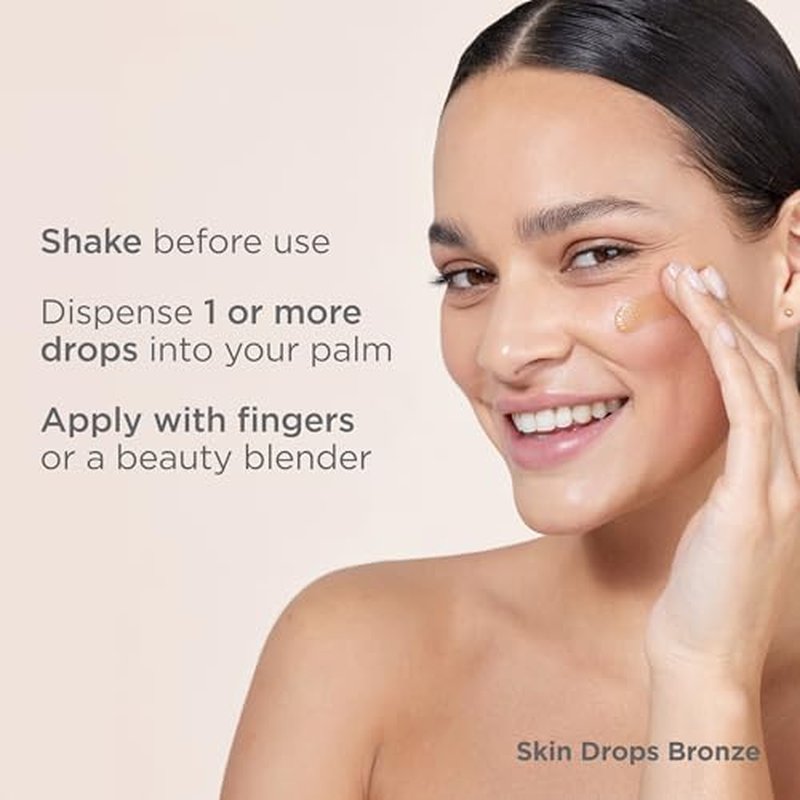 ISDIN Skin Drops, Face and Body Makeup Lightweight and High Coverage Foundation