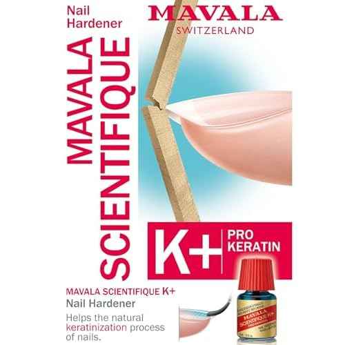 MAVALA Scientifique K+ Keratin Hardener Strengthener | Protect Nails | Avoid Breaking and Splitting | Supports Natural Keratinization | Multi-color, 0.16 Fl Oz