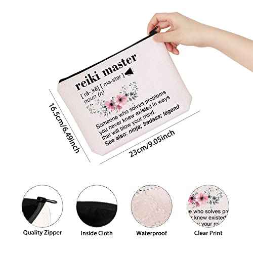 TSOTMO Reiki Master Gift Reiki Healing Teacher Appreciation Gift Zipper Pouch Makeup Bag (Solves reki master)
