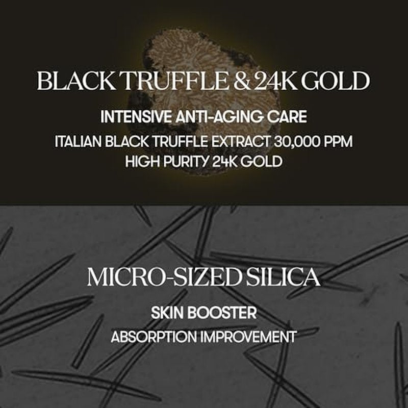 VT COSMETICS Black Truffle Reedle Shot 100, Spicule Microneedling Exosome Serum with 24K Gold for Skin Elasticity, Deep Nourishment, Exfoliation & Smooth Glass Skin, Korean Skin Booster, 1.69 fl oz