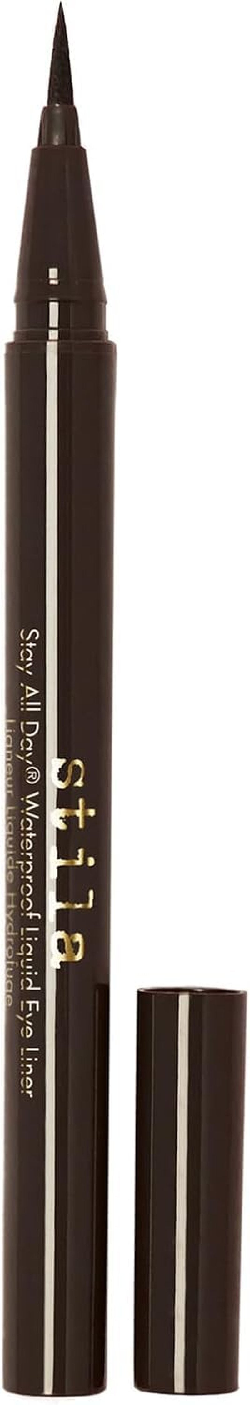 stila Waterproof Liquid Eye Liner, Stay All Day Makeup with Fine Brush Tip Lasting Satin Finish, Smudge-Proof & Transfer-Resistant