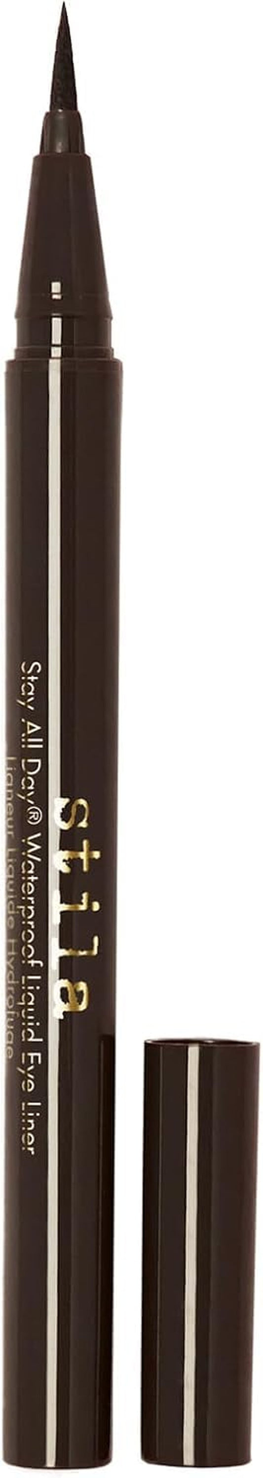 stila Waterproof Liquid Eye Liner, Stay All Day Makeup with Fine Brush Tip Lasting Satin Finish, Smudge-Proof & Transfer-Resistant