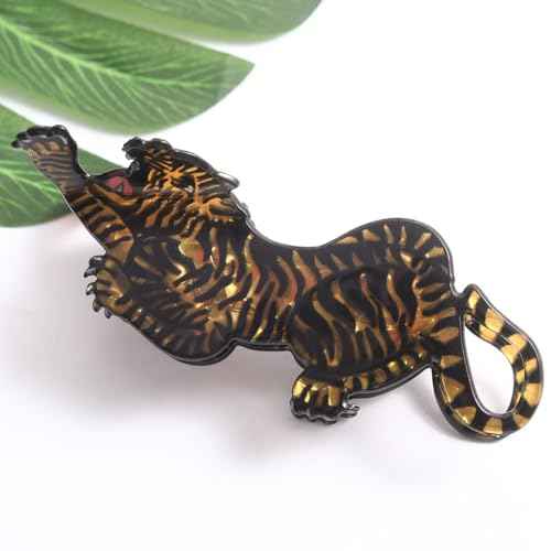 Tiger Claw Clip - Cute Funny Animal Hair Claw Clip for Girls - Farm Country Hair Accessories Gift - Small Claw Barrettes