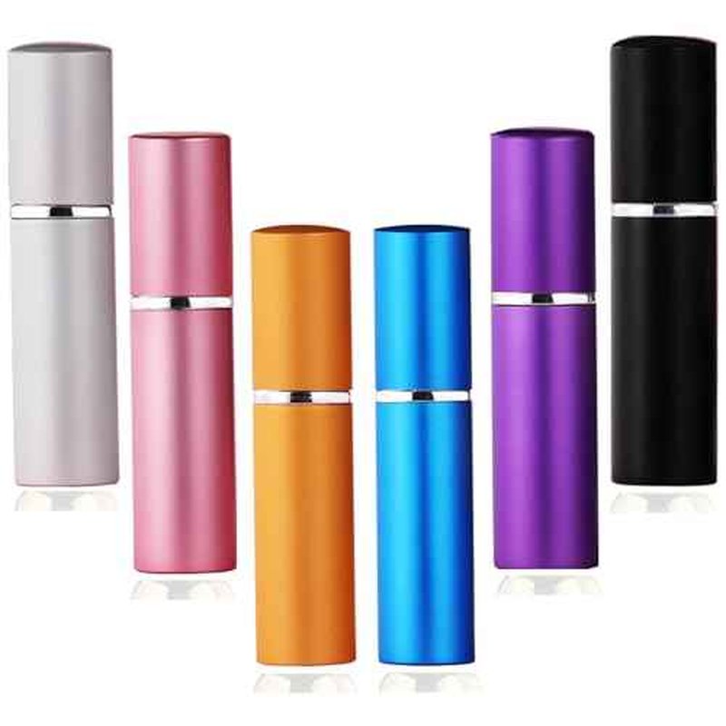 Portable Mini Refillable Atomizer Bottle Atomizer Travel Size Perfume Spray Bottles 6 Pcs Pack of 5ml (5ml-Perfume Atomizer-6p)