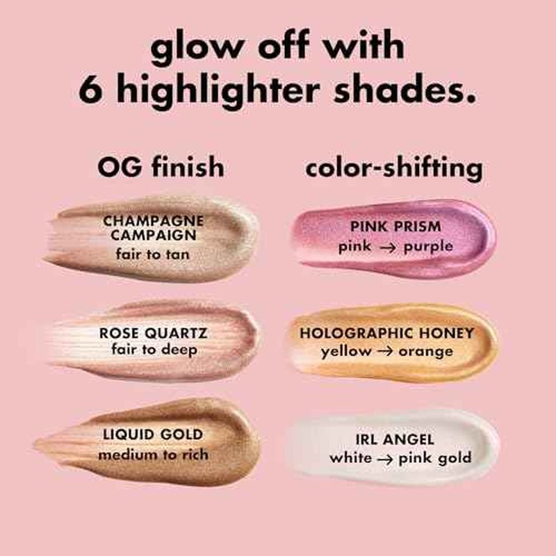 e.l.f. Halo Glow Highlight Beauty Wand, Liquid Highlighter Wand For Luminous, Glowing Skin, Buildable Formula, Vegan & Cruelty-free, IRL Angel