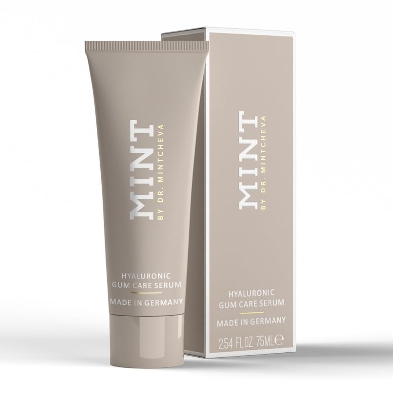 Mint Hyaluron Gum serum 75ml - Restorative Care for Stressed Gums - Against Bleeding Gums and Gum Recession - by Dr. Mintcheva