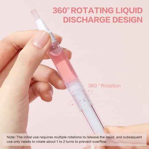 Radiant Nail Growth Oil, Nail Strengthener, Cuticle Oil for Nails, Moisturize Strengthen Nail Care Oil, Finger Edge Manicure Nourishing Pen, Anti-hangbnail removal, Nail Skin Edge Care (Rose)