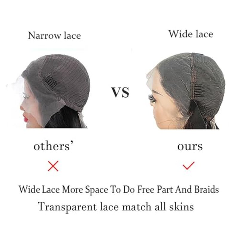 SENSAIRUITE Body Wave Lace Front Wigs Human Hair Wide Lace 180 Density Human Hair Wigs 13x4 Human Hair Lace Front Wigs Pre Plucked 20 Inches Natural Color