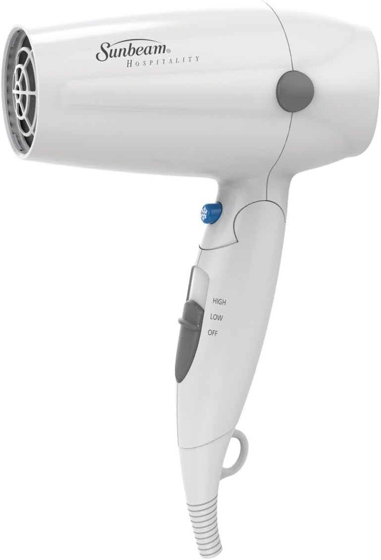 Sunbeam Hair Dryer - HD3005-001 2-Speed Folding Handheld Design | Compact & Lightweight