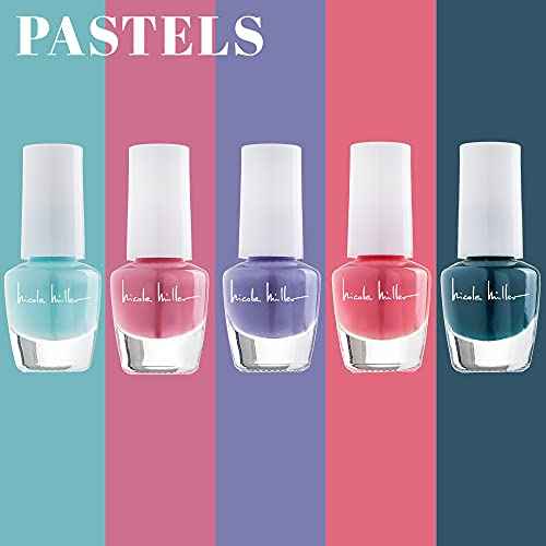 Nicole Miller Mini Nail Polish Set ? Glossy, Vibrant Colors for Fingernails & Toenails, Trendy Collection