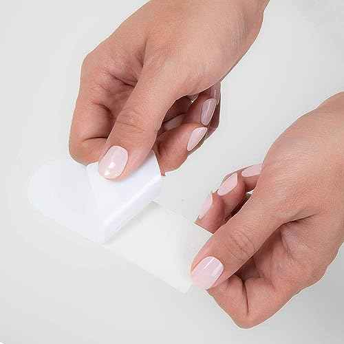 ForPro Professional Collection Stainless Steel Pedi File Refill, 180 Grit, White, EZ-Strip Peel Pedicure Refill Pads, 1.25¡± W x 4¡± L, 50-Count