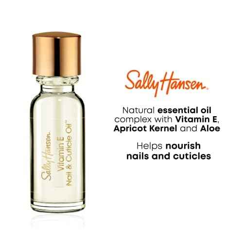Sally Hansen Nail Treatment Vitamin E Nail & Cuticle Oil¢â | Enriched with Natural Essential Oils & Vitamin E | Deeply Nourishes & Conditions Dry Nails & Cuticles