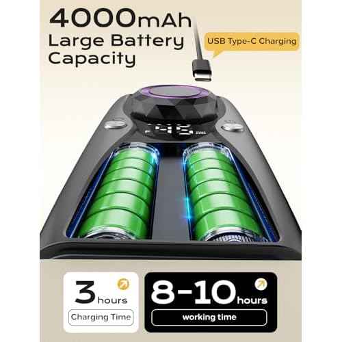 Electric Nail Drill Professional Kit: 45,000 RPM USB Rechargeable Efile Nail Drill Nail File with 12 Bits for Polishing Gel/Acrylic Nails- Portable Manicure Tool Set for Salon/Home-Black