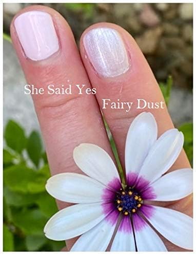 Honeybee Gardens WaterColors Nail Enamel | Fairy Dust Iridescent Pink + Endure Primer/Sealer Bundle - 0.5 oz