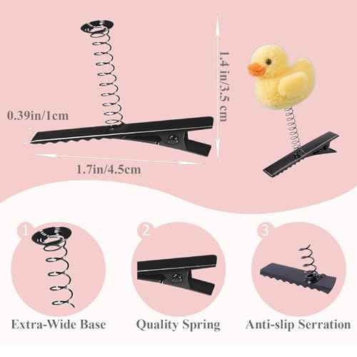 100PCS Metal Duck Bill Hair Clips,Black Diy Alligator Clips With Spring,Iron Hair Bow Hairpins Single Prong Hair Hairpins for Halloween Christmas DIY Hair Accessories Party Supplies Photo Props