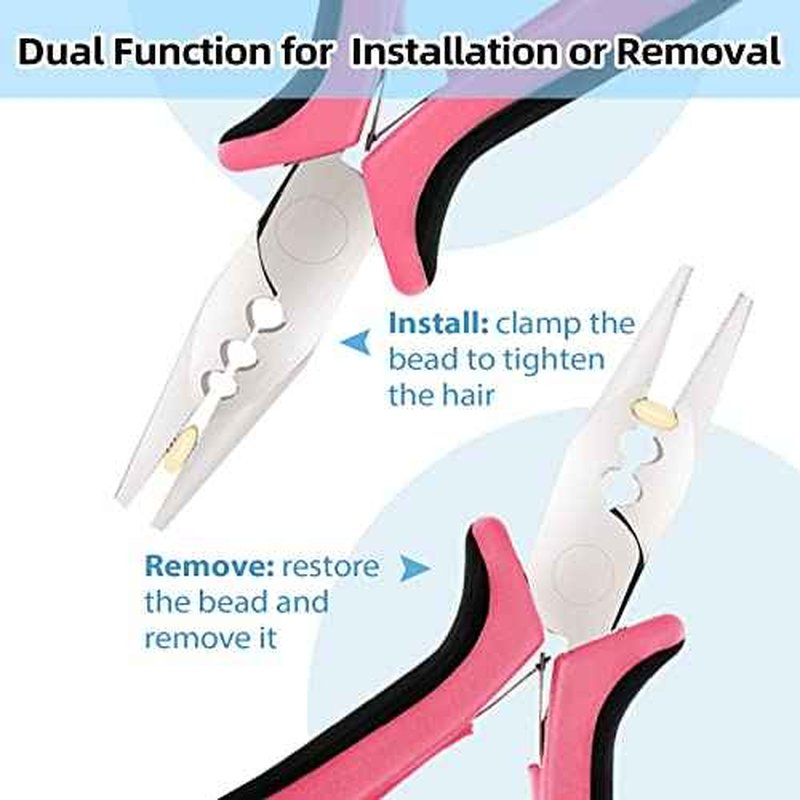 3 Holes Mini Plier For Micro Nano Ring Hair Extensions opener and Removal Tool