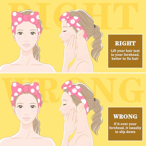 24 Pcs Spa Headband Bulk for Christmas Stocking Stuffers, Women Girls Bow Makeup Hairband Gifts Soft Flannel Headband for Washing Face Skincare Slumber Bachelorette Party Supplies Teen Party Favors