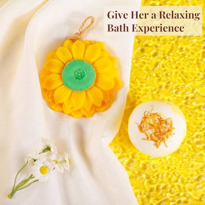 Get Well Gifts for Women: 21pcs Sunflower Gift Baskets Retirement Care Package After Surgery Recovery Gifts- Sending You Sunshine Box for Mom Wife Friends Sis Grandparents