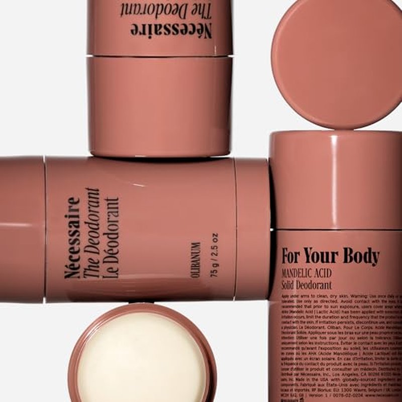 N?cessaire The Deodorant Olibanum | Natural Aluminum Free Deodorant For Women & Men. Extra Strength Treatment with Mandelic Acid. Free of Baking Soda, Ozokerite & Parabens (2x 75 g/2.5 oz)
