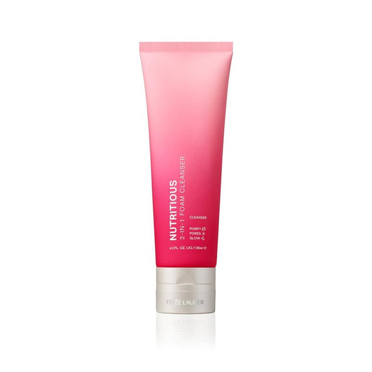 Estée Lauder Nutritious 2-in-1 Foaming Face Wash Cleanser & Mask | Pore Minimizer, 4.2 Ounce