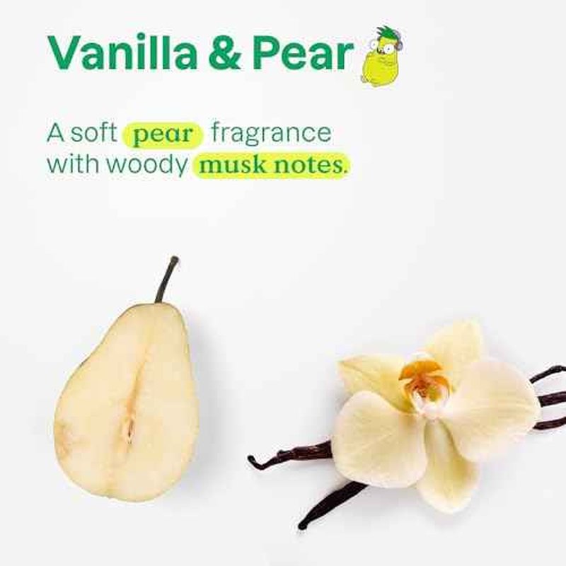 ATTITUDE Shampoo and Body Wash for Kids, EWG Verified, Dermatologically Tested, Plant- and Mineral-Based Ingredients, Vegan, Vanilla & Pear, 8 Fl Oz