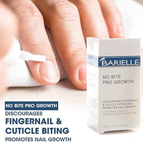 Barielle No Bite Pro Growth, 0.5 Ounce - Nail Biting Prevention Treatment for Adults & Children, Stops Nail Biting - MADE IN USA