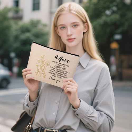 Mom Birthday Gifts for Moms Makeup Bag, Mom Birthday Gifts From Daughter for Mama, Mother in Law, Gift for Moms Who Has Everything, Mothers Day, Christmas Gift for Mom, Travel Cosmetic Bag