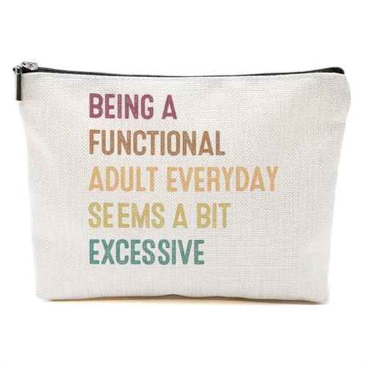 White Elephant Gifts Funny Gifts Gag Gifts Makeup Bag Novelty Gifts Sarcastic Cosmetic Bag Humor Joke Travel Toiletry Bag Christmas Birthday Funny Gift for Women Best Friend Bestie Coworkers Boss