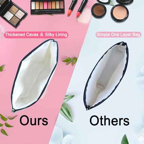 DJOLY Cat Lover Gifts for Women Makeup Bag, Cute Themed Lady Gifts for Girls, Accessories Cosmetic Pouch for Teens Kids Daughter Sister, Funny Mom Birthday Christmas Decorations