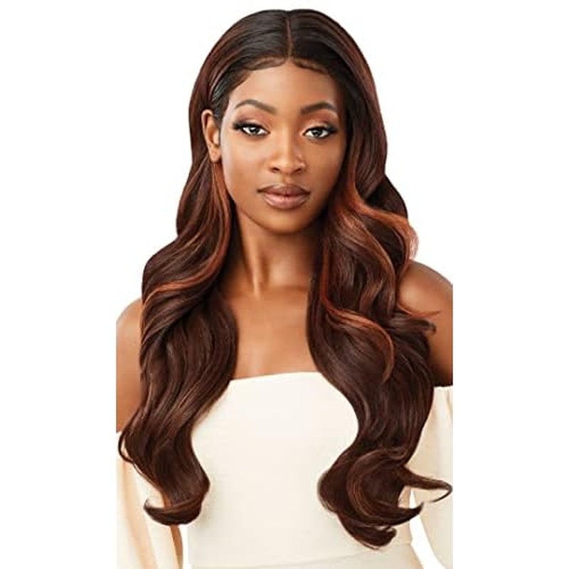 Outre melted Hairline Lace Front Wig Frontal Effect Hairline HD Transparent Lace SERAPHINE (DRFF2/CHERRD)