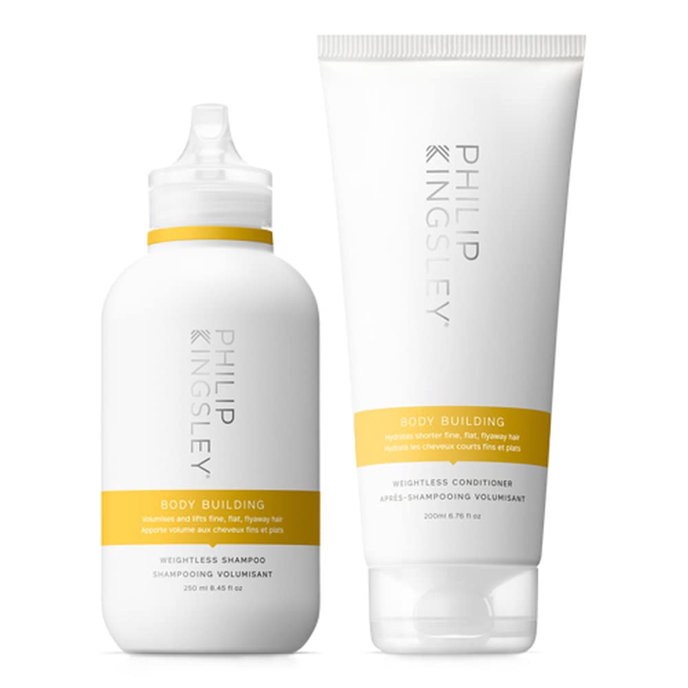 Philip Kingsley Body-Building Shampoo & Conditioner Set - Volumizing Hair Care for Fine, Limp Hair | Adds Volume & Shine