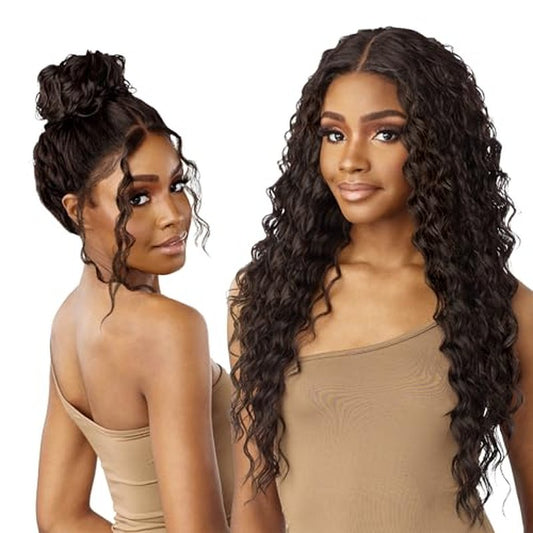 Sensationnel Butta 360 Lace Wigs - Unit 4 Wider Parting 360 Degree Lace Glueless Synthetic Preplucked Hairline (SH/BERRY)