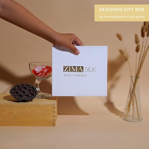 ZIMASILK 22 Momme 100% Mulberry Silk Bonnet for Sleeping & Women Hair Care, Highest Grade 6A Silk Hair wrap for Sleeping with Premium Elastic Stay On Head (1Pc, Pink)