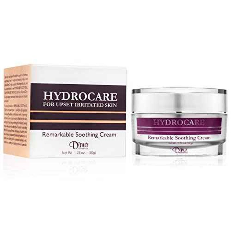 Dinur Cosmetics Hydrocare Remarkable Soothing Cream for Normal/Dry Skin Best for Irritated Skin Soothing & Moisturizing Cream Leave Healthy Glow 1.75 oz /50 g