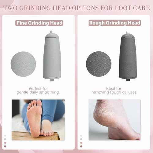 Upgraded Electric Callus Removers for Feet, Electric Foot Callus Remover, Rechargeable Portable Electronic Foot File Pedicure Tools, Professional Pedi Feet Care for Dry/Dead Skin, for Feet & Hands