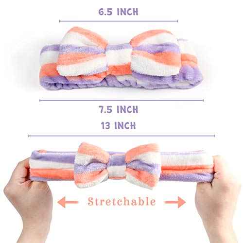 3 otters 12Pack Spa Headband for Women, Makeup Headband for Washing Face, Soft Microfiber Skincare Headbands for Girls Teens, Facial Spa Shower, Christmas Gifts