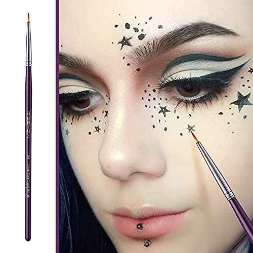 EIGSHOW Eyeliner Brush Set, Ultra Fine Gel Eyeliner Brush for Precision Eye Liner, Eyebrow Filling, Face Painting, 4 Pieces
