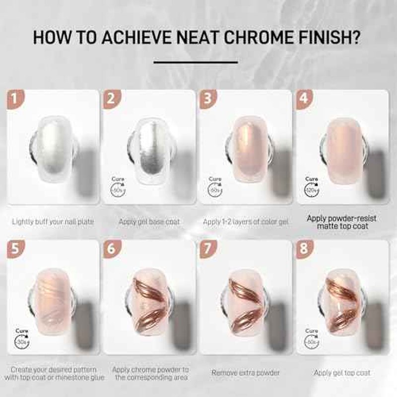 GAOY Matte Gel Top Coat for Gel Nail Polish, 16ml Chrome Proof Matte Finish for Detail Chrome Isolation Painting Long Lasting UV Nail Art DIY