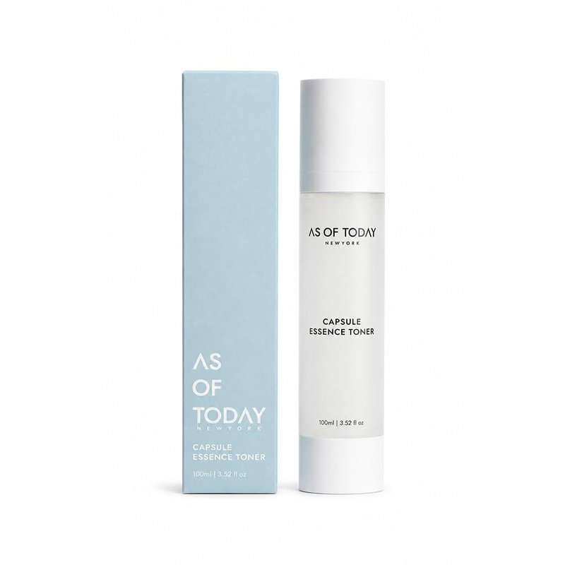 AS OF TODAY Capsule Essence Toner | Hydration, Soothing, Skin Barrier & Even Tone | With Niacinamide, Jojoba Oil Capsules, Scutellaria & D-Panthenol | Clean Beauty