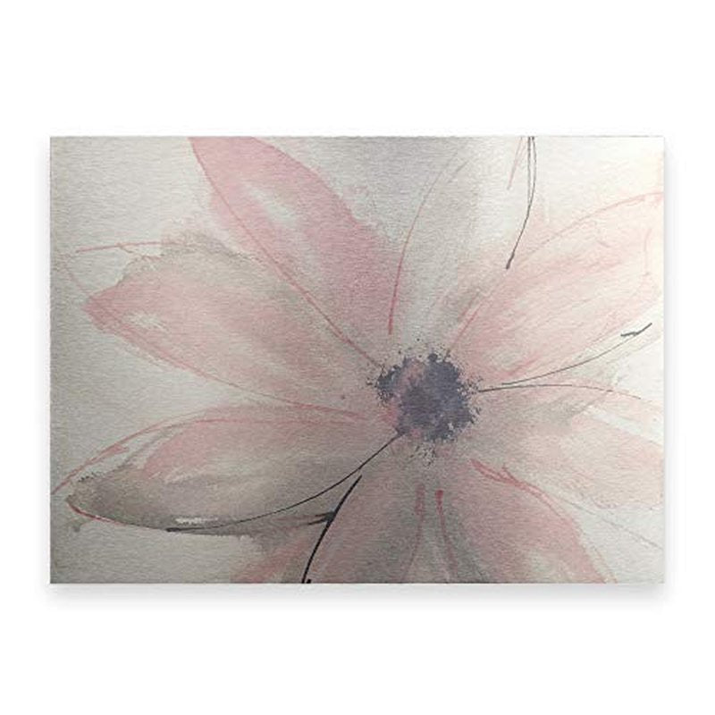 Trademark Fine Art ' Blush Clematis I ' Floating Brushed Aluminum Art by Chris Paschke 16x22