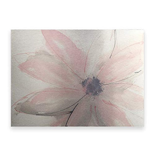 Trademark Fine Art ' Blush Clematis I ' Floating Brushed Aluminum Art by Chris Paschke 16x22