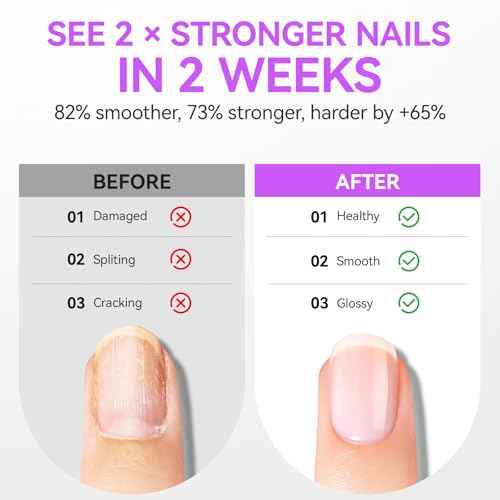 Nail Growth Treatment and Cuticle Oil: Orange & Clear (15ml) - Protein Nail Hardener for Weak Nails - Vitamin E Enriched - Fast Growth & Repair - Salon & Home Use