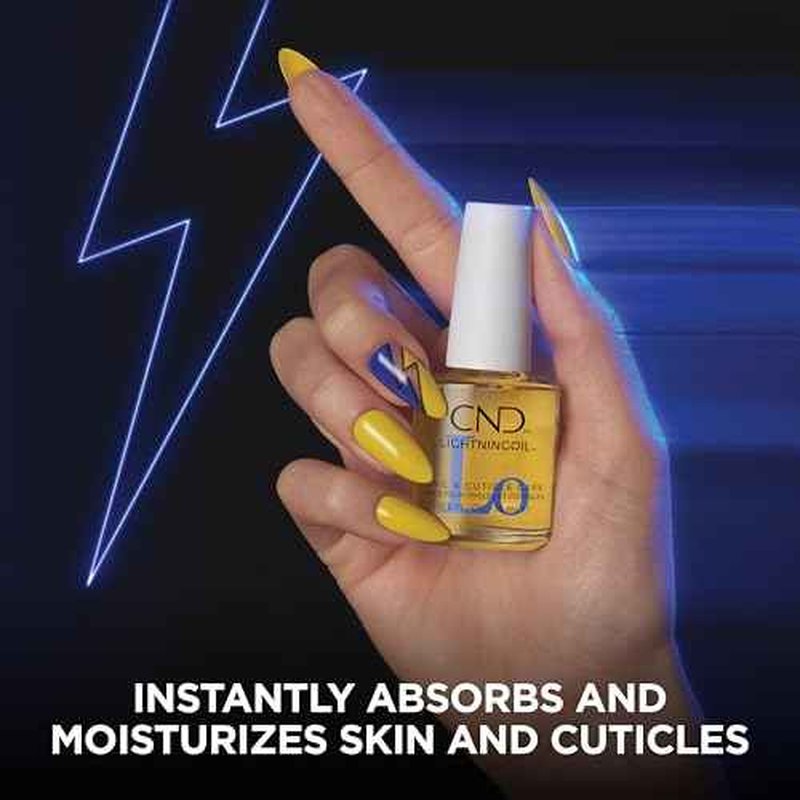 CND LIGHTNINGOIL, Lightning-fast absorption & hydration, nail & cuticle care, 0.5 fl oz