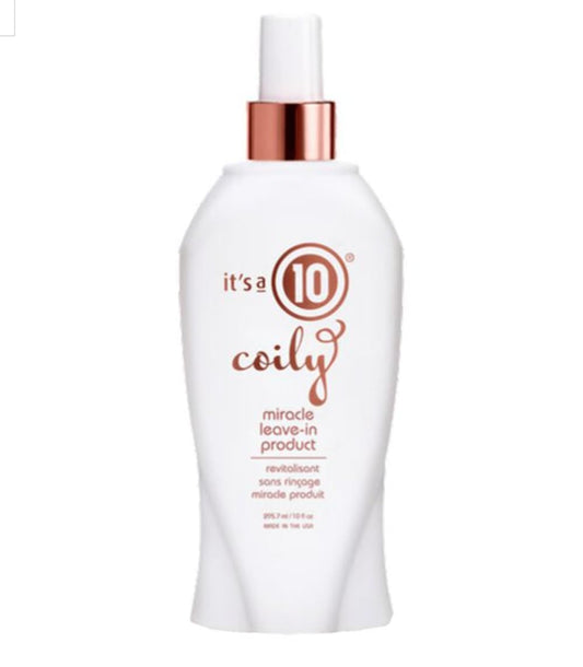It's A 10 Haircare Coily Collection Miracle Leave-In | 10 Oz, Yellow - Perfect for Curly Hair